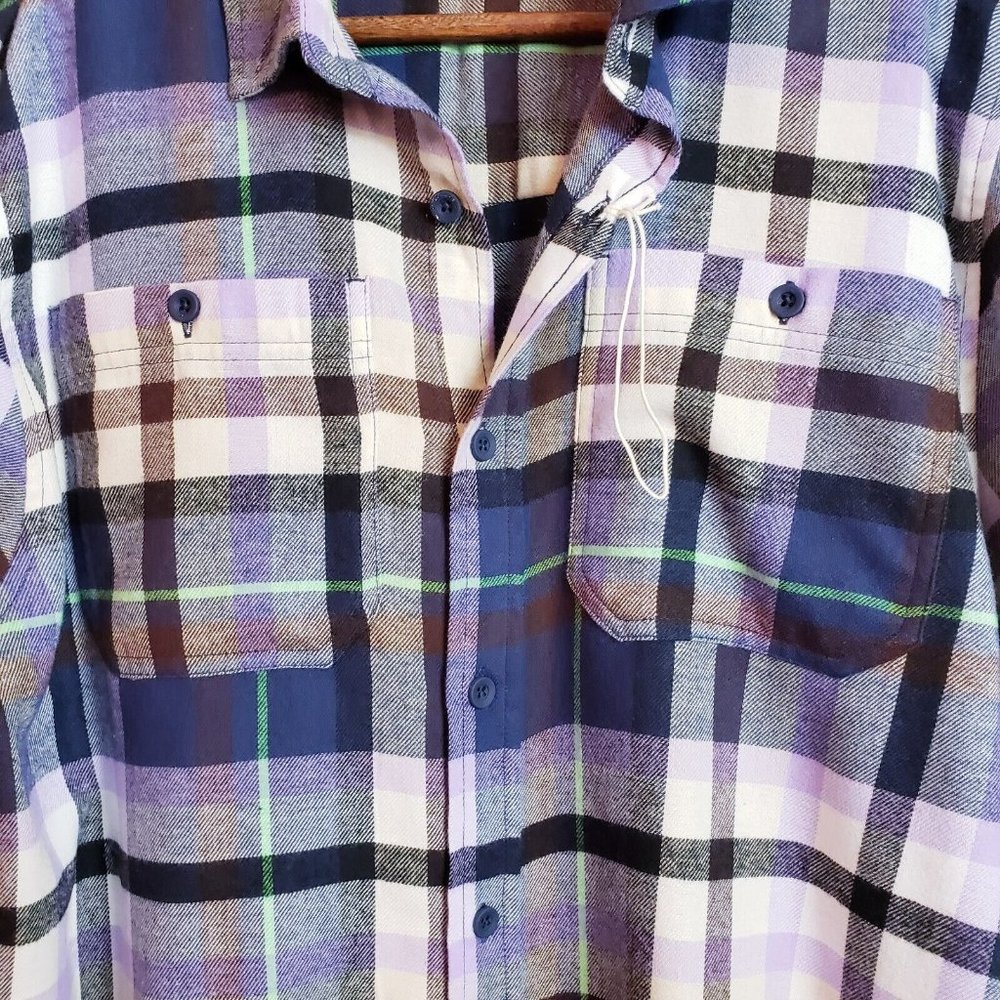 Alpine Design Button Down Flannel Shirt Medium Multicolor Plaid - Picture 7 of 15